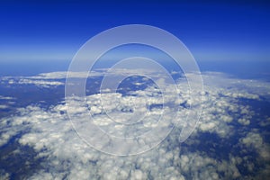 Sky Above the Clouds,ÃÂ Cloudscape background, Blue Sky and Fluffy Clouds